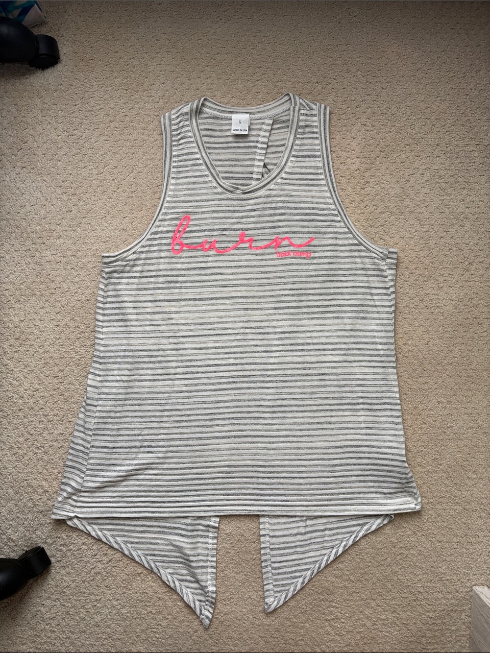 Burn boot camp tank top